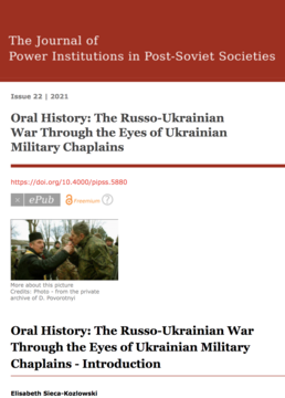 Oral History: The Russo-Ukrainian War Through the Eyes of Ukrainian Military Chaplains
