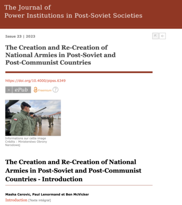 The Creation and Re-Creation of National Armies in Post-Soviet and Post-Communist Countries