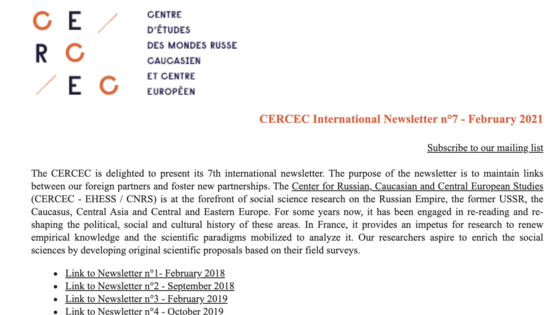 Cercec International Newsletter
